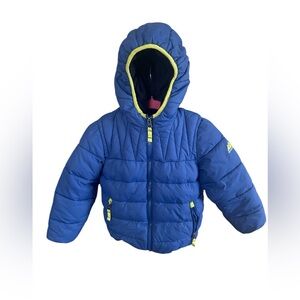 Snozu Blue Hooded Puffer Jacket Kids Size 5